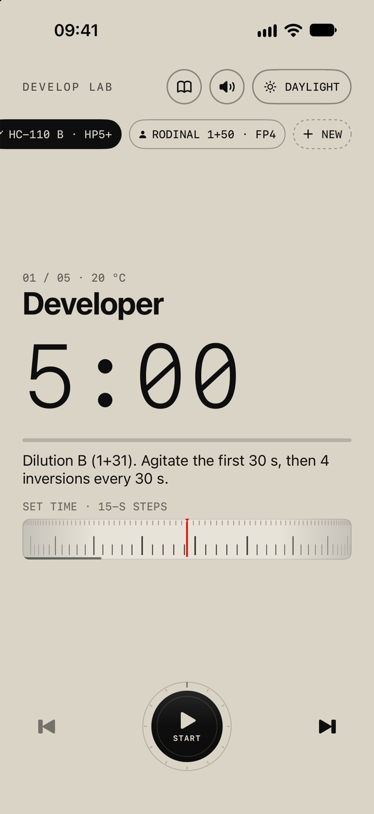 Develop Lab – iOS app for developing film (4)