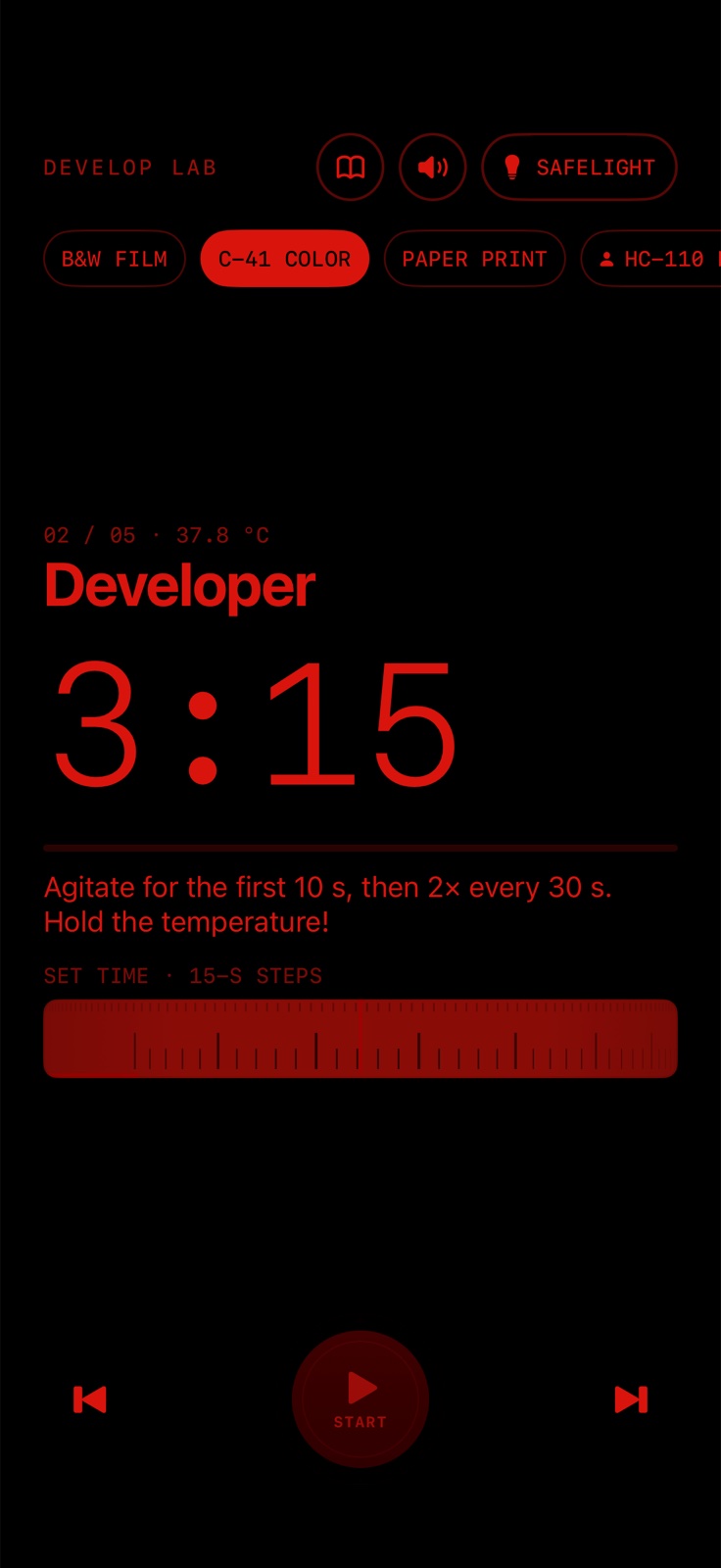 Develop Lab – iOS app for developing film (6)