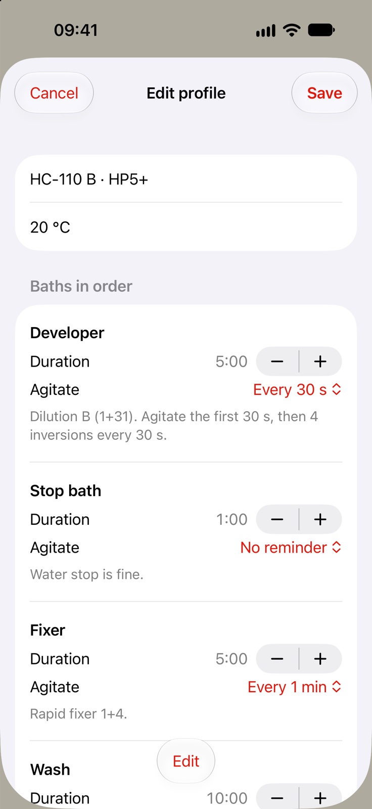 Develop Lab – iOS app for developing film (7)